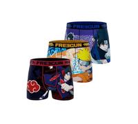 FREEGUN Boxer Uomo Naruto, Slip Uomo Sasuke, Itachi, Manga Originale (Set di 3), Taglia L
