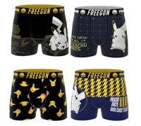FREEGUN Boxer Uomo Pokemon, Confezione da 4 Pkm13, L