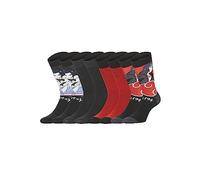 FREEGUN Calzini Bambino 35-38, NARUTO SHIPPUDEN Set di 4, Nero