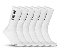 FREEGUN Chaussette Fg/1/Tenx6 Calze, FRGN Bianco/Nero, 39-42 (Pacco da 6) Uomo