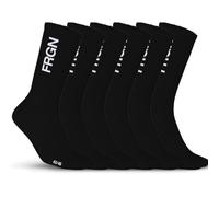FREEGUN Chaussette Fg/1/Tenx8 Calzini, FRGN Nero/Bianco, 39-42 (Pacco da 6) Uomo