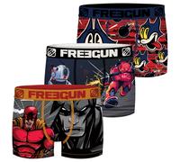 Freegun Comic Boxer Da Ragazzo 3 Pezzi S M L XL XXL 92% Poliestere Stampa