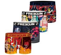 Freegun Comic Boxer Da Uomo 4 Pezzi S M L XL XXL 92% Poliestere Stampa