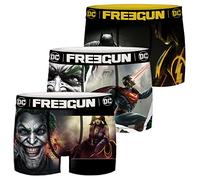 FREEGUN DC Comics Batman Superman - Boxer da uomo Justice League Supereroi con stampa S, M, L, XL, XXL, Motivo mix 4., S