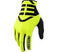 Freegun Devo Skin Guanti da motocross, nero-giallo, taglia M L per maschi