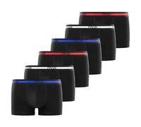 FREEGUN Boxer da Uomo in Cotone, Mutandine da Uomo Naturali, ipoallergeniche e Elasticizzate, Confezione da 6, Nero/Rosso/Blu/Bianco, L