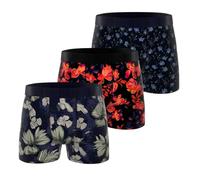 FREEGUN Fg/1/Bm/Pk3 Boxer Corti, Cachi/Nero/Rosso/Blu, S (Pacco da 3) Uomo