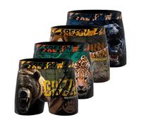 FREEGUN Fg/3/Bm/Pk4/Wild Boxer Corti Bambini e Ragazzi (Pacco da 4)