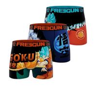 FREEGUN Fgdbs/3/Bm/Pk3 Boxer Corti, Blu/Viola/Arancione/Giallo, 10-12 Anni (Pacco da 3) Bambini e Ragazzi