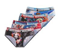 Freegun Mutandine da donna - Comode ultra morbide Confezione da 4 Turchese/Nero/Rosso S