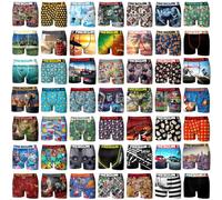 FREEGUN Pack Sorpresa Boxer Bambino, Pack de 5 Mutande microfibra, modelli selezionati a caso, Nero, Blu, Rosso, Grigio, Taglie 10-12 anni