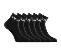 FREEGUN Set di 6 paia di calzini quarter bambino modello FRGN bianco, nero/bianco, 35-38