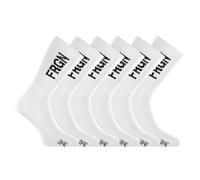 FREEGUN Set di 6 paia di tennis per bambini, modello FRGN, bianco, 35-38