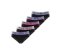 FREEGUN Slip Bambina Cotone, Intimo Ragazza, Comodo e Morbido (Set di 5), Nero/Rosa/Blu/Viola 10/12 Anni