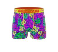 FREEGUN Slip Uomo Succhia Chups | Stampa Sweet Colors | Vita elastica larga, 92% poliestere, 8% elastan e fodera in cotone | Boxer da uomo, multicolore, S