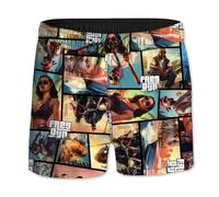 FREEGUN Sw/Fg/O/3/Fce Costume a Slip, Giallo/Arancione/Turchese/Nero, 14-16 Anni Bambini e Ragazzi