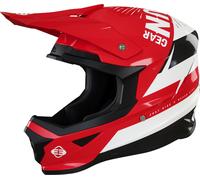 Freegun XP4 Load Casco motocross, nero-bianco-rosso, taglia L per maschi