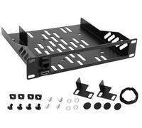 Freejia Mensola per mini PC da 10" 1U compatibile con Dell Micro OptiPlex MFF Lenovo ThinkCentre e HP Desktop Mini con porta RJ45 CAT6 e porta HDMI