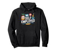 Freelance Lavoratore Autonomo Felpa con Cappuccio