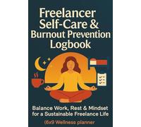 Freelancer Self-Care & Burnout Prevention Logbook: Balance Work, Rest & Mindset for a Sustainable Freelance Life (6×9 Wellness Planner)