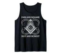 Freemason Fair And Square Citazione onesta Massoneria Design Canotta