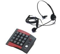 Freemate DA207 + casque DU011U Set ideale per piccoli call center con tastiera e cuffia professionale a connessione diretta RJ9