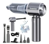 Freemiao Kabelloser Autostaubsauger, Handstaubsauger für Computer, 23.000 Pa, starke Saug-/Blas-/Aufblas-/Staubentfernung, HEPA-Filter, Wiederaufladbar, für Auto, Tierhaare, Tastatur, Zuhause