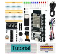 Freenove Basic Starter Kit for ESP32 CAM (Included), Dual-core 32-bit 240 MHz Microcontroller, Onboard Camera Wireless, Python C Code, 400-Page Detailed Tutorial, 141 Items, 58 Projects