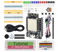 Freenove Basic Starter Kit for ESP8266 (Included), 32-bit 160 MHz Mini Microcontroller, Onboard Wi-Fi, Python C Code, 340-Page Detailed Tutorial, 140 Items, 50 Projects
