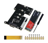 Freenove M.2 NVMe Adapter V2 for Raspberry Pi 5 (with 256GB SSD), M.2 HAT Add-on Board, Solid State Drive, PCIe 2.0/3.0, Tested Speed 800 MB/s