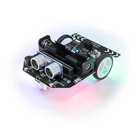 Freenove Micro:Rover Kit for BBC micro bit (Not Included, Works with V1 & V2), Obstacle Avoidance, Light-tracing, Line-tracking, Remote Control, Playing Melody, Colorful lights, Blocks and Python Code