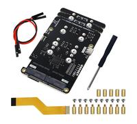 Freenove Quad M 2 NVMe SSD HAT for Raspberry Pi 5 M 2 Adapter AI HAT 4 Slots NAS
