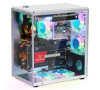 Freenove Raspberry Pi 5 PC Case Kit, M.2 NVMe SSD Slot, 5 PWM ARGB Fans Light Sync, CPU Tower Cooler, 0.96" OLED Screen, Stereo Speakers, 3.5 mm Audio (SSD NOT Included)