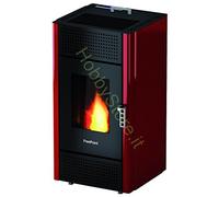 Freepoint-Cadel 98020-10 Leonora/Miriam Stufa a Pellet, 7 KW, Rosso