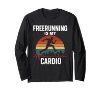 Freerunning è Il Mio Cardio Parkour Allenamento Ginnastica Salto Maglia a Manica
