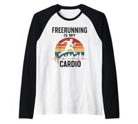 Freerunning è Il Mio Cardio Parkour Allenamento Ginnastica Salto Maglia con Maniche Raglan