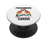 Freerunning è il mio cardio parkour allenamento ginnastica salto PopSockets PopGrip Adesivo