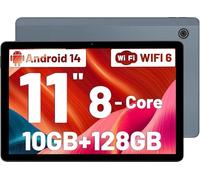 Freeski Android 14 Tablet (Versione 2025), Tablet 11 Pollici Octa-Core, 10GB+128GB(TF 1TB), 5G/2.4G WiFi, Bluetooth 5.0, 6800mAh, 5MP+8MP, 1280 * 800 HD, 2 Speaker, Tablet PC, (gray)