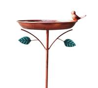 Freestanding Garden Bird Bath, Purpose Water Feeder Bowl, Weather Resistant Bird Feeder, 33.86x9.45x9.45 Inches Decorative Yard Art, Decking Backyard Habitat, Bird Watching