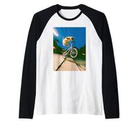Freestyle Bicycle Riding Cat Street Trick Maglia con Maniche Raglan