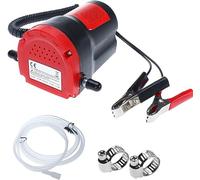 FreeTec 12 V, 60 W, pompa di aspirazione dell'olio, pompa del carburante, per cambio olio, olio motore (rosso)