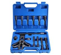 FreeTec 13 pezzi Estrattore per Volante, 75-105mm Universale Estrattore Bilanciatore Armonico, 2/3 Bracci Estrattori per Smontaggio del Volano Magnetico Moto Auto (Blu)