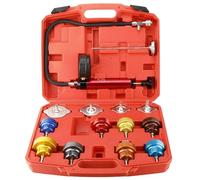 FreeTec 14pz Tester Pressione Radiatore, Universale Tester Impianto Raffreddamento Test Perdite Liquido Refrigerante, Prova Pressione Radiatore per Acqua Raffreddamento Auto