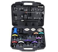 FreeTec 18pz Tester Pressione Radiatore, Universale Tester Impianto Raffreddamento Test Perdite Liquido Refrigerante, Prova Pressione Radiatore per Acqua Raffreddamento Auto