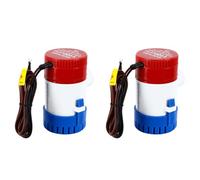 FreeTec 2 pezzi 1100 gph 12 V pompa di sentina pompa liquido per barche marine, yacht, roulotte
