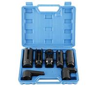 FreeTec 7 Pezzi Set di Chiave Sonda Lambda, 22mm 27mm 29mm Bussole Sensori di Ossigeno O2, 1/2" 3/8" Set Chiave per Smontare Sonda Lambda delle Auto