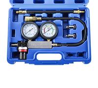 Freetec Kit di Tester per Perdite del Cilindro Motore, Kit Diagnostico a Doppio Calibro Tu-21, Set di Strumenti Diagnostici per Perdite del Motore a Benzina Compatibile con Candele da 10 12 14mm