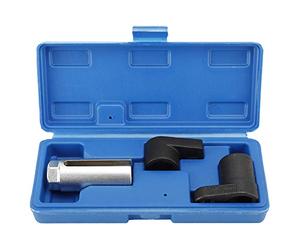 FreeTec Set Chiave Sonda Lambda 3 Pezzi - Bussole 22mm 1/2" 3/8" per Sensori di Ossigeno O2 - Chiave per Smontare Sonda Lambda delle Auto