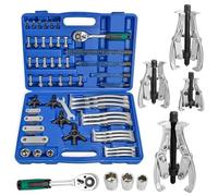 FreeTec Set di estrattori universali per cuscinetti da 7,6 cm, 10,2 cm, 15,2 cm, 20,3 cm, con bracci di rimozione reversibili, estrattori a 2 e 3 bracci, per cuscinetti, pulegge, ingranaggi, mozzi