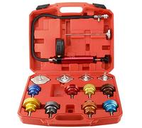 FreeTec Tester di Pressione Carburante 14 Pz Kit Tester per Perdita di Pressione Pompa radiatore